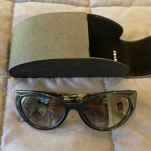 Prada Cat Eye Black Sunglasses